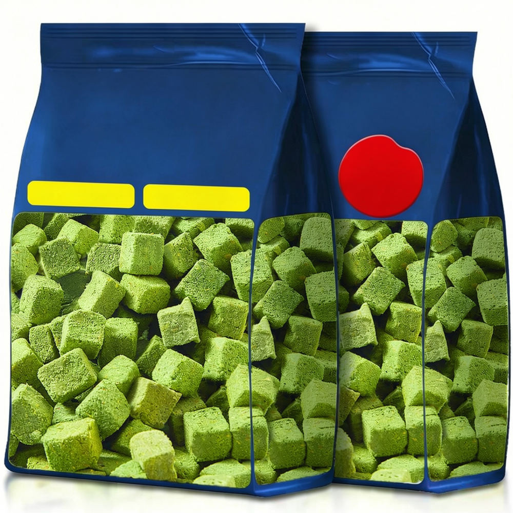 Healthy Snacks Food - Gefriergetrocknete Katzengras-Bissen Haarball-Mittel Natürliche Haustier-Leckerlis Knusprige