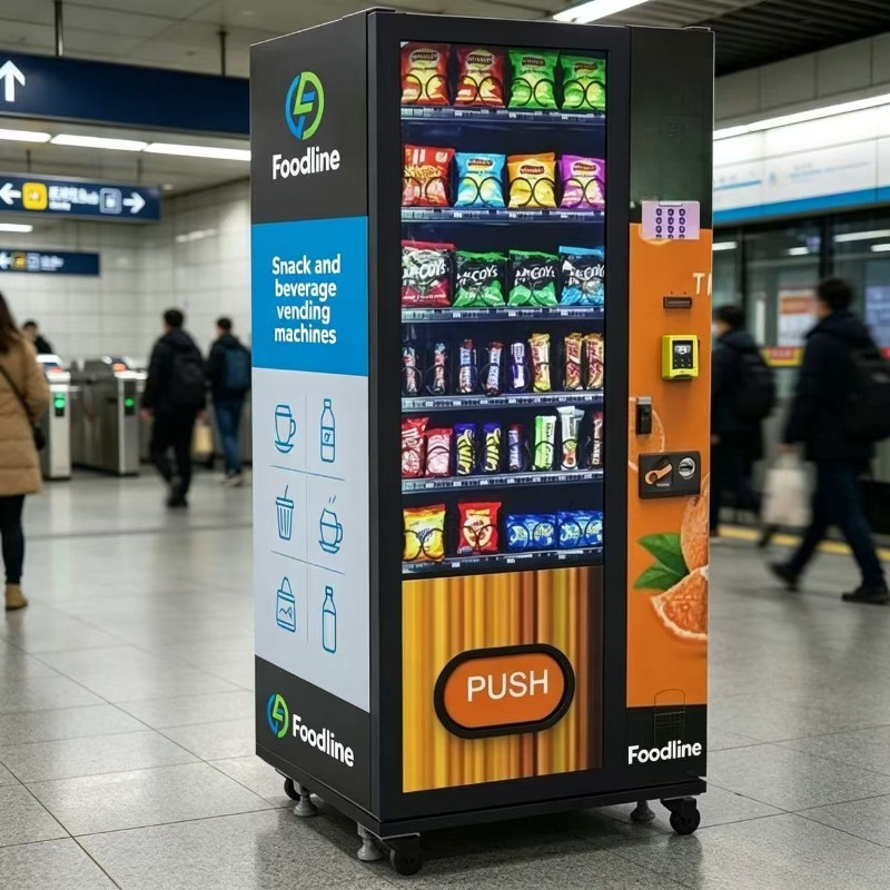 Food Snacks Drinks - FL Maßgefertigte Kombi-Verkaufsautomaten für Kalte Gesunde