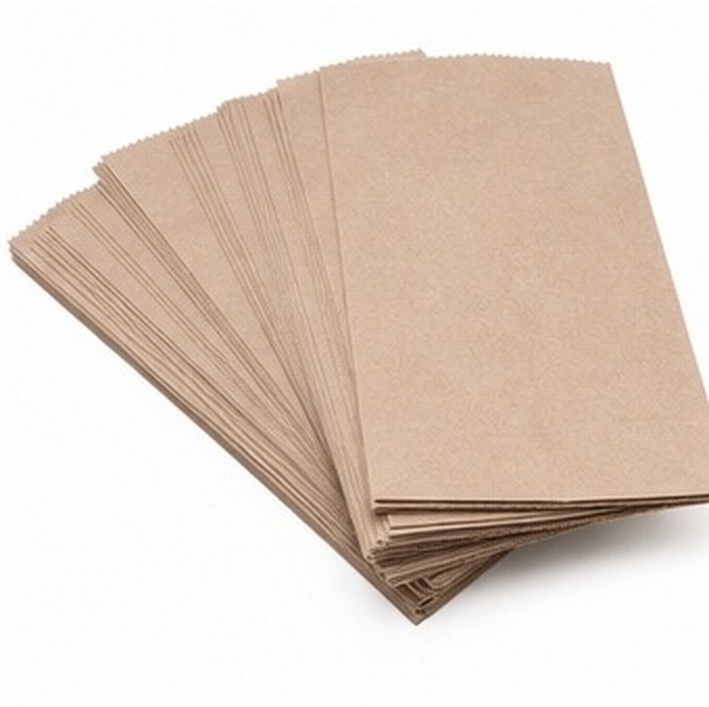 Cookies Pack - 100 Stück Takeaway-Verpackungsbeutel aus Kraftpapier, quadratische