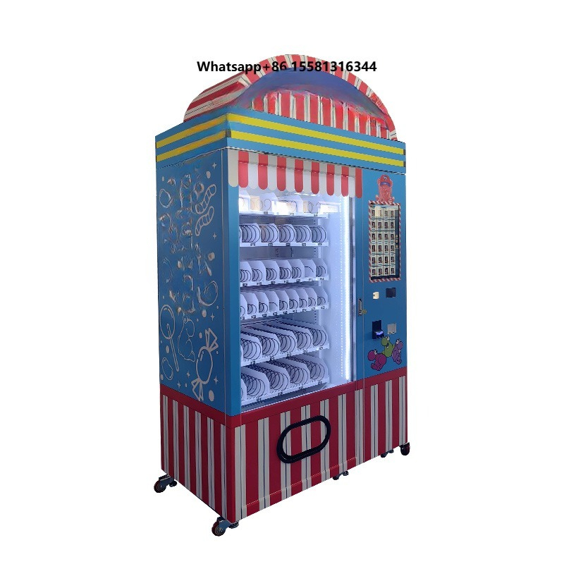 Chocolate Snack - Snack-Spender-Maschinen Schokoladen-Zuckerbohnen-Bonbon-Verkaufsautomat mit Logo-Markenoption und Zahlungsmethoden