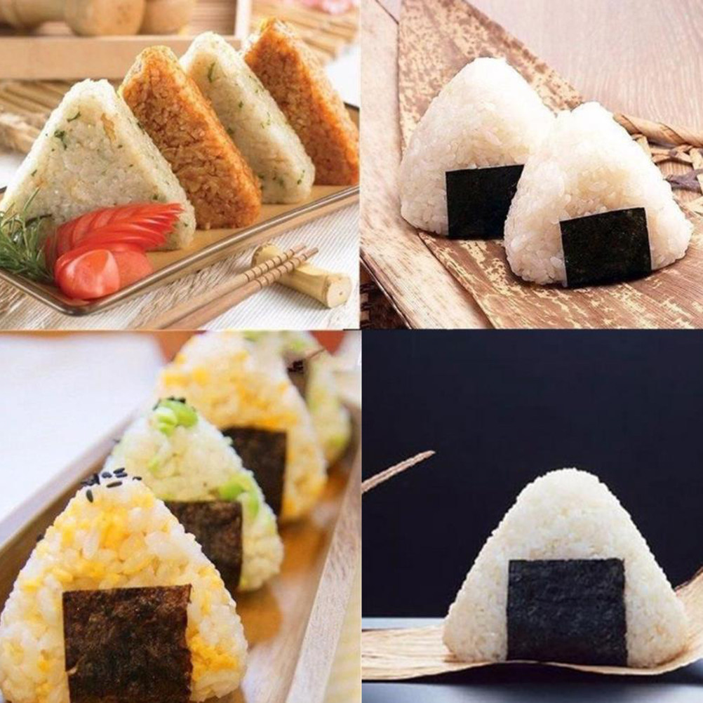 Seaweed Snack - Reisbällchen-Form-Set, 2-teilig, lebensmittelechter Kunststoff, dreieckige Sushi-Form