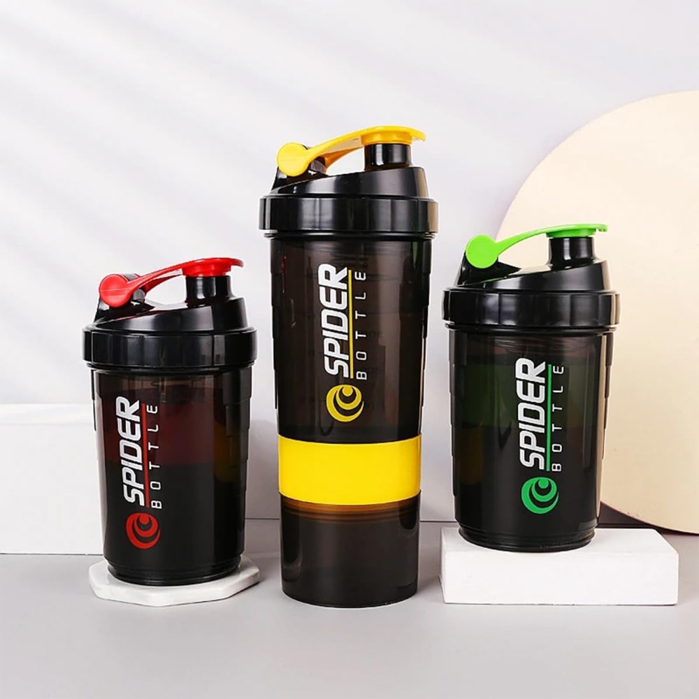 Protein Bar - 3 Schichten Shaker Protein Flasche Pulver