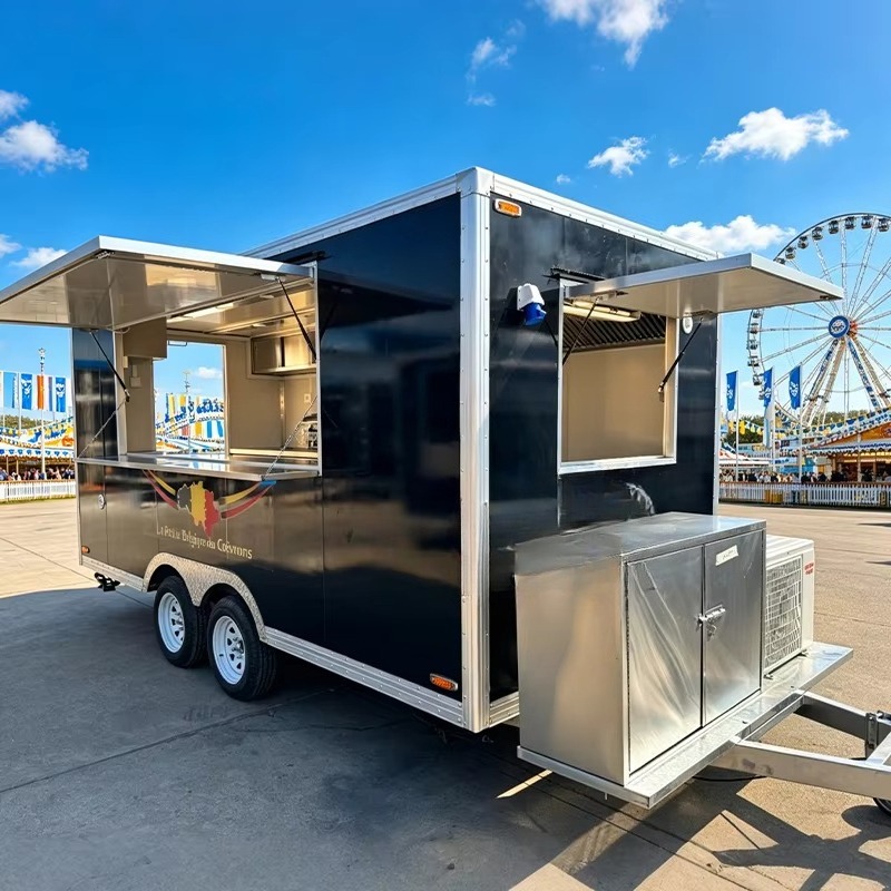 Food Snacks Catering - Kommerzieller Food-Trailer Voll Ausgestattete Mobile Küche