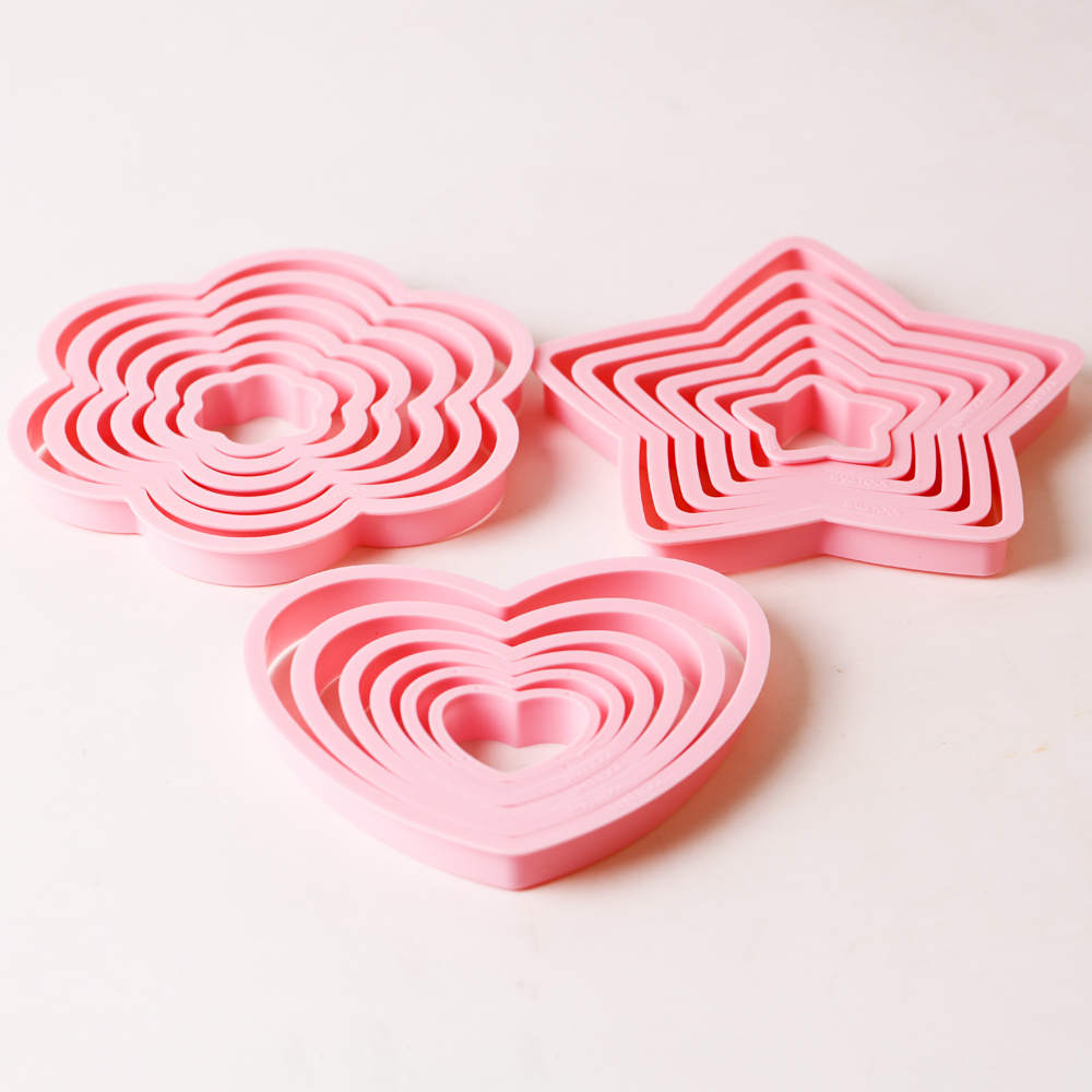 1 satz/3 sätze Rosa Herz Stern – Cookies Pack Bewertung und Preis