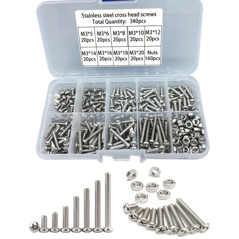 340-teiliges M3 Edelstahl Phil – Nuts Mix Bewertung und Preis