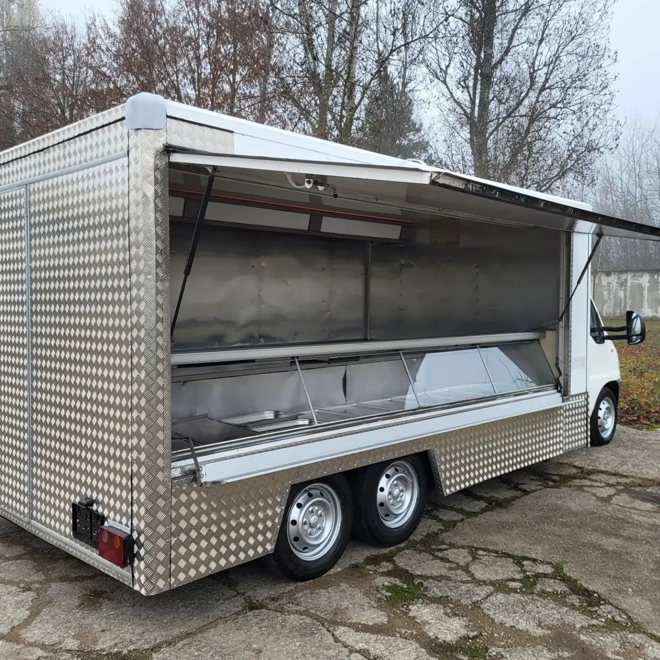 Kommerzieller Küchen-Rollwagen – Food Snacks Delivery Bewertung und Preis
