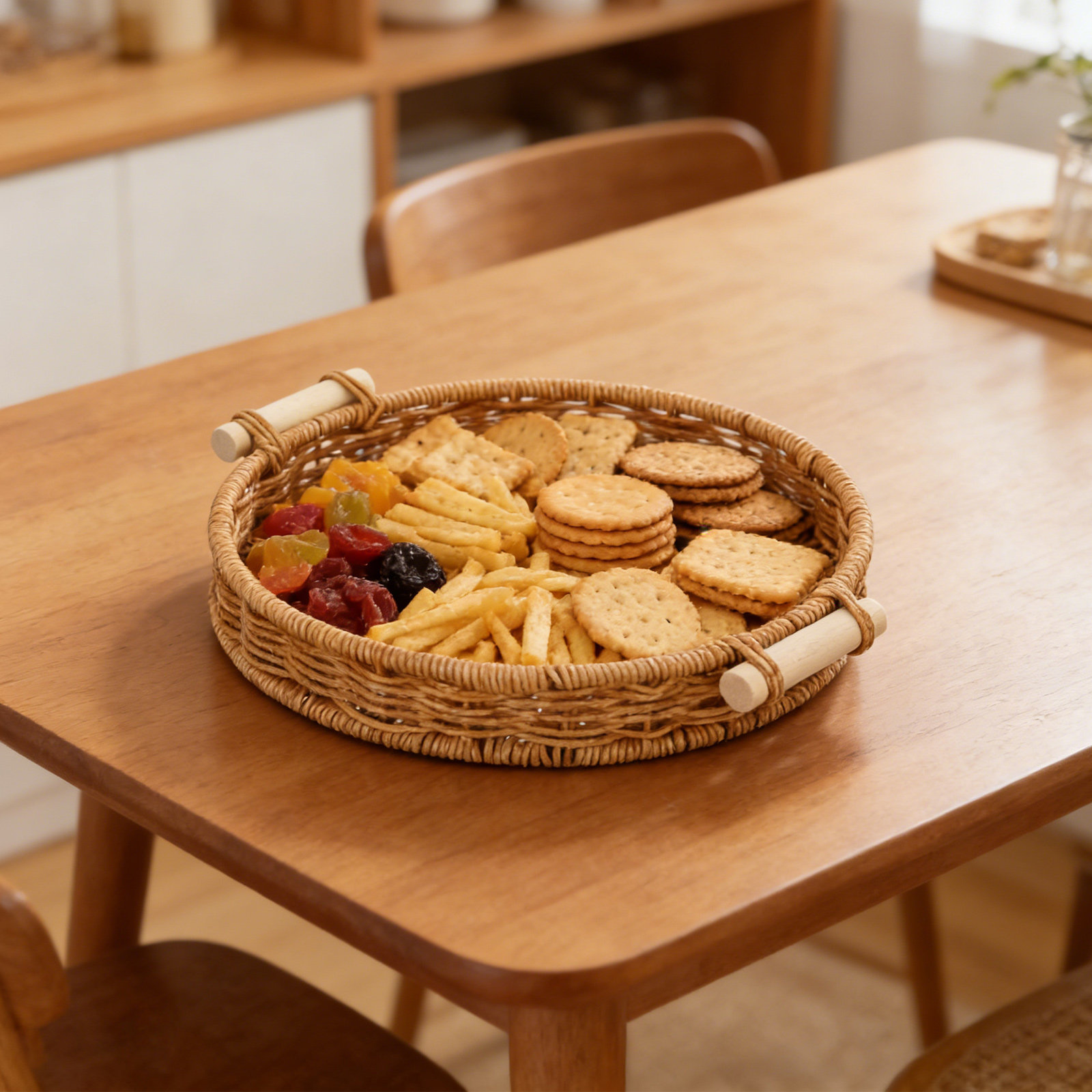 Imitations-Rattan-Brotkorb, Se – Food Snacks Drinks Bewertung und Preis