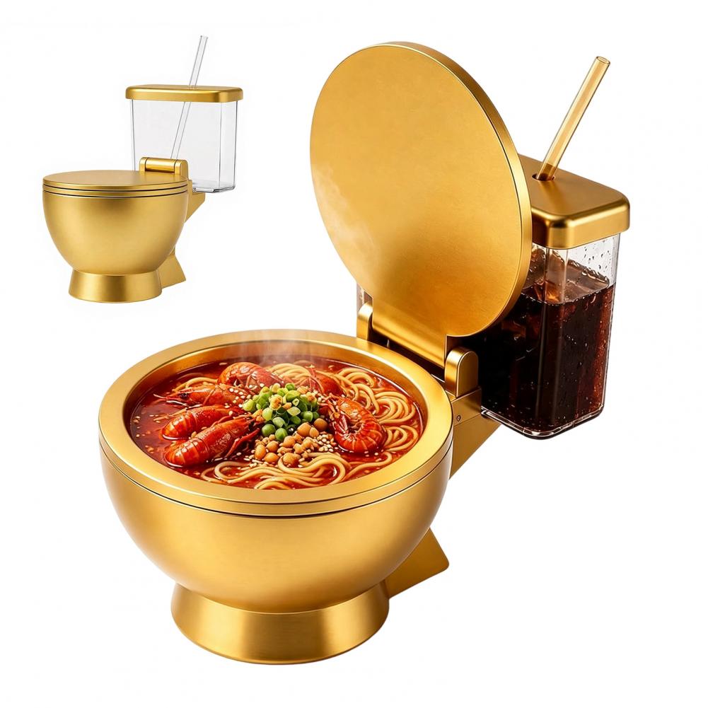 Toilettenförmiges Ramen-Schüss – Food Snacks Drinks Bewertung und Preis