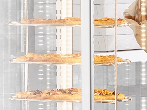 Drehbare Glas-Lebensmittel-War – Food Snacks Catering Bewertung und Preis